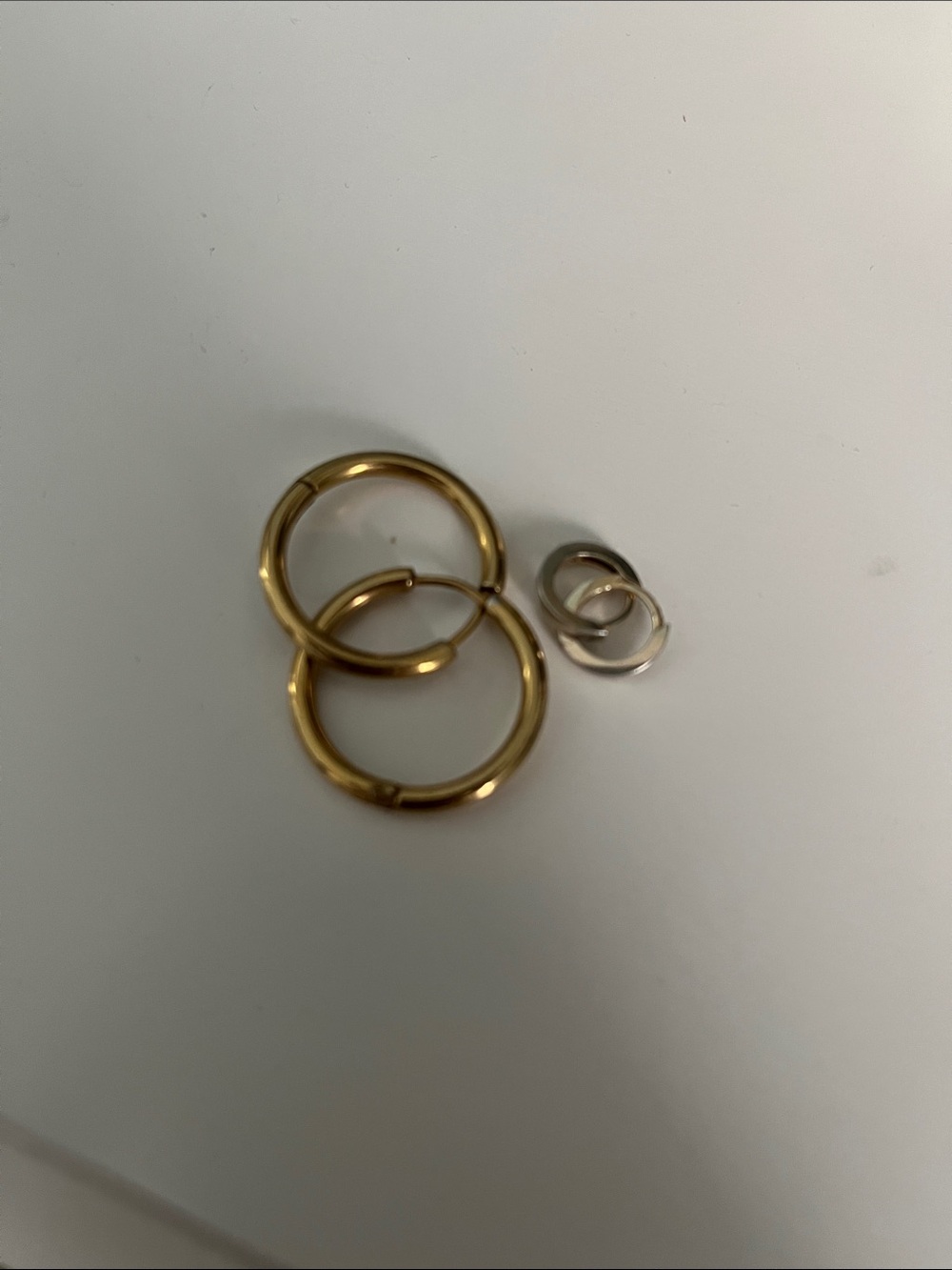 Gold Hoop Earring Set - Classic Mixed Metal Hoops